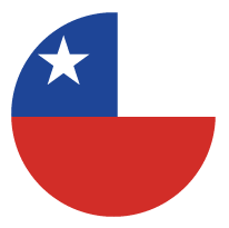 A circular Chile flag